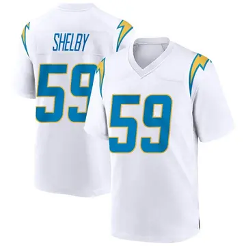 Men's Los Angeles Chargers Ty Shelby White Game Jersey By Nike