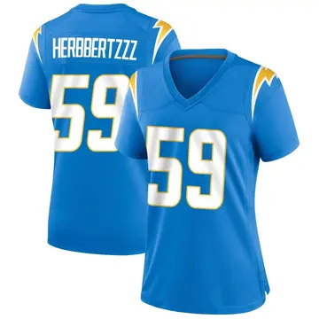 Women's Los Angeles Chargers Ty Shelby Blue Game Powder Alternate Jersey By Nike