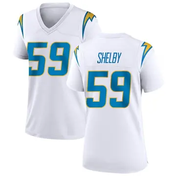 Women's Los Angeles Chargers Ty Shelby White Game Jersey By Nike