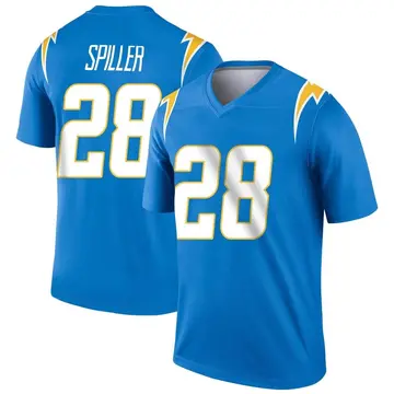 Youth Los Angeles Chargers Isaiah Spiller Blue Legend Powder Jersey By Nike