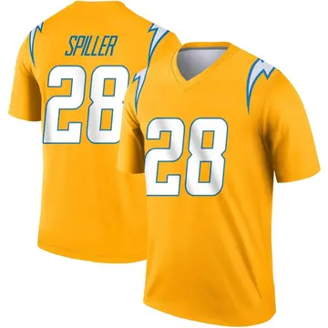 Youth Los Angeles Chargers Isaiah Spiller Gold Legend Inverted Jersey By Nike