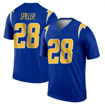 Youth Los Angeles Chargers Isaiah Spiller Royal Legend 2nd Alternate Jersey By Nike