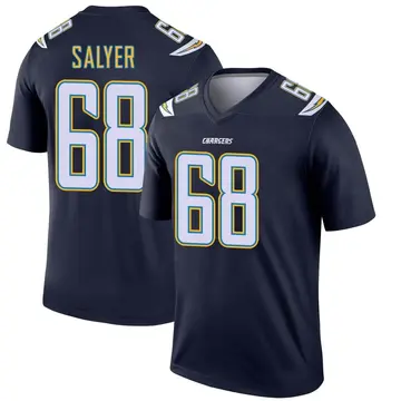 Jamaree Salyer Men's Nike Navy Los Angeles Chargers Alternate Custom Game Jersey Size: Extra Large