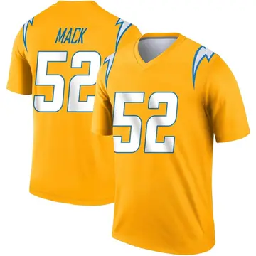 Men's Nike Khalil Mack White Los Angeles Chargers Game Jersey