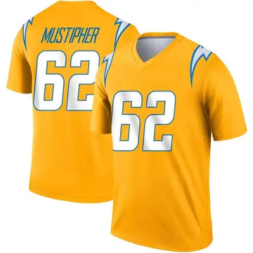 Youth Los Angeles Chargers Sam Mustipher Gold Legend Inverted Jersey By Nike