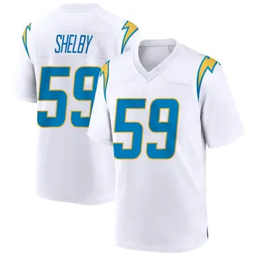 Youth Los Angeles Chargers Ty Shelby White Game Jersey By Nike